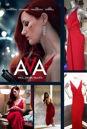 Ava jessica chastain - chastain, red