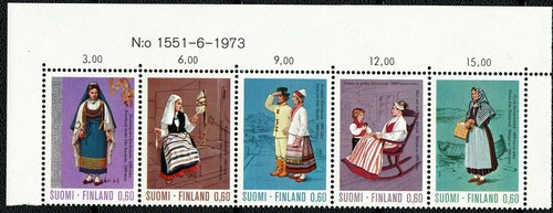 Finlandia 1973 costumi folk - finlandia,
